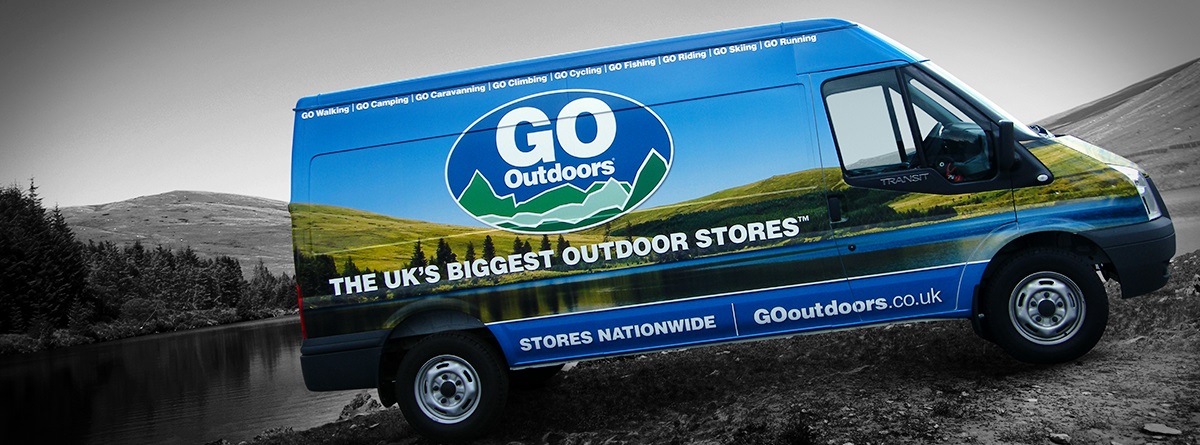 Van graphics wrap for GoOutdoors