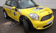 MINI Countryman wrapped in New York Taxi style design by Totally Dynamic Central Scotland