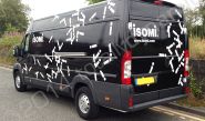 Renault Master van fully wrapped in a printed van wrap for ISOMI by Totally Dynamic Manchester
