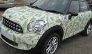 MINI Countryman in a printed vinyl wrap for Bohotanicals