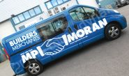 Vauxhall Vivaro fully wrapped in a printed vinyl van wrap for MPI Moran by Totally Dynamic North London