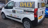 Citroen Berlingo with cut vinyl graphics for the Daly Group