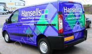 Peugeot Expert van fully wrapped in a printed vinyl van wrap for Hansells Solicitors by Totally Dynamic Norfolk