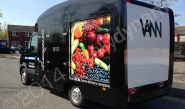 Converted Renault Master van fully wrapped in a printed vinyl vehicle wrap design by Totally Dynamic Manchester