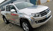 VW Amarok vinyl wrapped in a mirror silver chrome vehicle wrap by Totally Dynamic South London