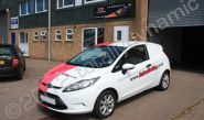 Fiesta van wrapped in colour matched vinyl by Totally Dynamic Norfolk