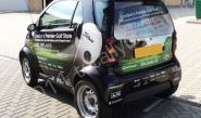 Smart Car wrapped in fully printed graphics by Totally Dynamic North London