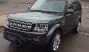 Land Rover Discovery vinyl wrapped in a gloss grey metallic car wrap