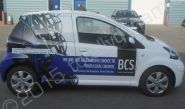 Toyota Aygo vinyl wrapped for Building Control Surveyors