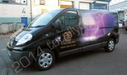 Renault Trafic fully vinyl wrapped in a printed van wrap design for ETS by Totally Dynamic North London