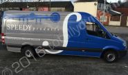 Mercedes Sprinter vinyl wrapped for Speedy Products