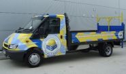 Ford Transit Pick-up - designed and wrapped by Totally Dynamic North London