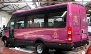 Iveco Daily Shuttlebus - Designed and wrapped by Totally Dynamic North London