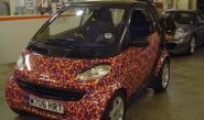 Smart car - designed and wrapped by Totally Dynamic Norwich