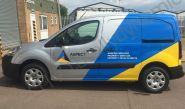 VW Caddy vinyl wrapped for Aspect Group Services