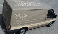 SWB Ford Transit van fully wrapped in printed design by Totally Dynamic South London