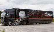 Titleists European Tour Support Vehicle fully vinyl wrapped