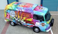 VW Campervan - designed and wrapped by Totally Dynamic North London