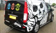 Mercedes Vito van fully vinyl wrapped in a printed vehicle wrap design for NIKE by Totally Dynamic South London
