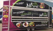 Catering Trailer fully vinyl wrapped for Just Cos Catering