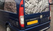 Mercedes Vito part-wrapped for T Wilson Stonecutting