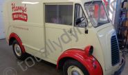 Vintage Morris J-Type re-branded for Harry's Roly Poly's