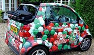 Mama Bellis Smart Car - wrapped by Totally Dynamic North London