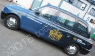 Taxi cab fully vinyl wrapped for the London Stock Exchange