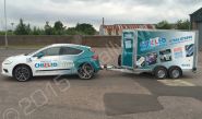 Citroen C3 and exhibition trailer for Chilled Driving Tuition