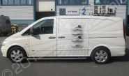 Mercedes Vito van vinyl wrapped for NIKE in a printed van wrap design by Totally Dynamic North London