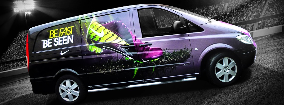 Mercedes Vito vehicle wrap for NIKE by Totally Dynamic