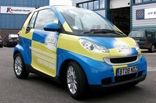 Smart Car - designed and wrapped by Totally Dynamic North London