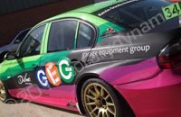 BMW 3 Series wrapped for BTCC by Totally Dynamic Lincoln