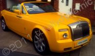 Rolls Royce Phantom wrapped pearl yellow by Totally Dynamic Lincoln