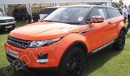 Range Rover Evoque wrapped in gloss orange vinyl by Totally Dynamic Lincolnshire