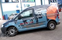 VW Caddy wrapped by Totally Dynamic North London