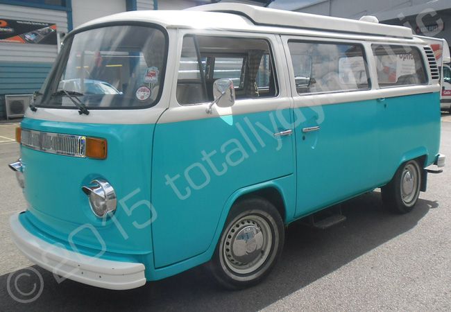 VW Campervan fully vinyl wrapped for Star Camper Hire in a matt blue vinyl vehicle wrap by Totally Dynamic North London