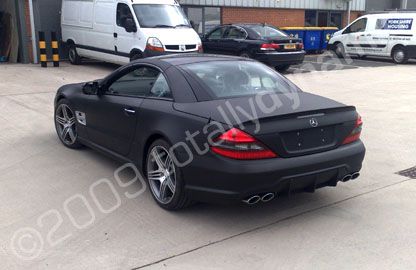 Mecedes wrapped matt black by Totally Dynamic Leeds/Bradford
