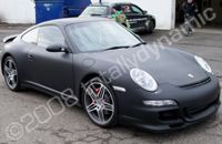 Porsche 911 wrapped matt black by Totally Dynamic Central Scotland