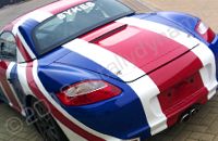 Porsche Boxster wrapped in Union Flag design by Totally Dynamic Milton Keynes