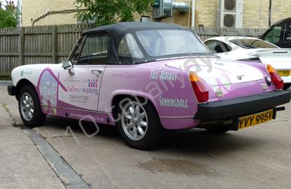 MG Midget wrapped by Totally Dynamic Leeds/Bradford