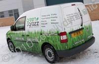 VW van wrapped for Green Grazz by Totally Dynamic South London