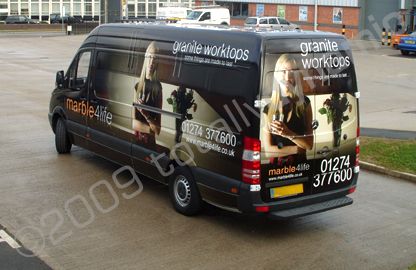 Mercedes van wrapped by Totally Dynamic Leeds/Bradford