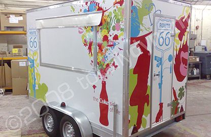 Exhibition Unit & Trailer wrapped by Totally Dynamic North London