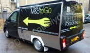 Citroen Jiffy van wrapped with metallic black vinyl plus graphics by Totally Dynamic Leeds/Bradford
