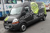 Renault Master LWB HR wrapped in a matt printed design by Totally Dynamic North London