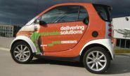 Smart car - wrapped by Totally Dynamic Leeds Bradford