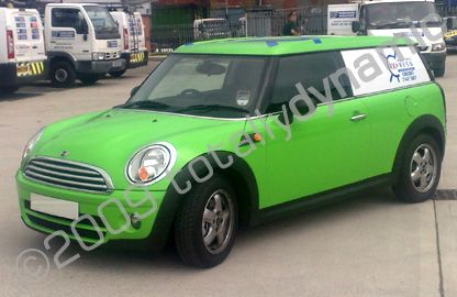 Mini wrapped by Totally Dynamic Leeds/Bradford