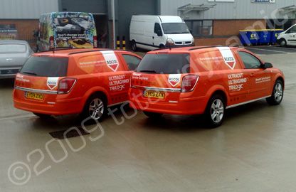 Vauxhall vans wrapped by Totally Dynamic Leeds/Bradford