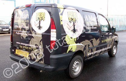 Van wrapped by Totally Dynamic North London